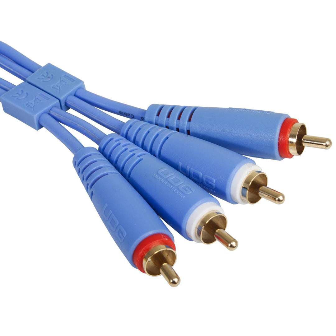 UDG Ultimate Audio Cable Set RCA - RCA Blau Straight 1,5 m