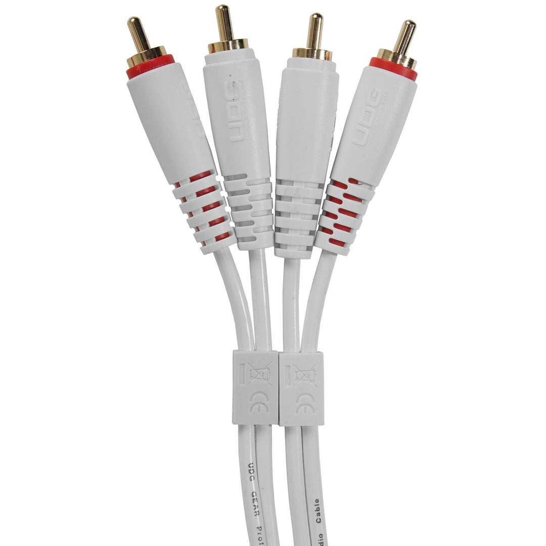 UDG Ultimate Audio Cable Set RCA - RCA Weiß Straight 1,5 m
