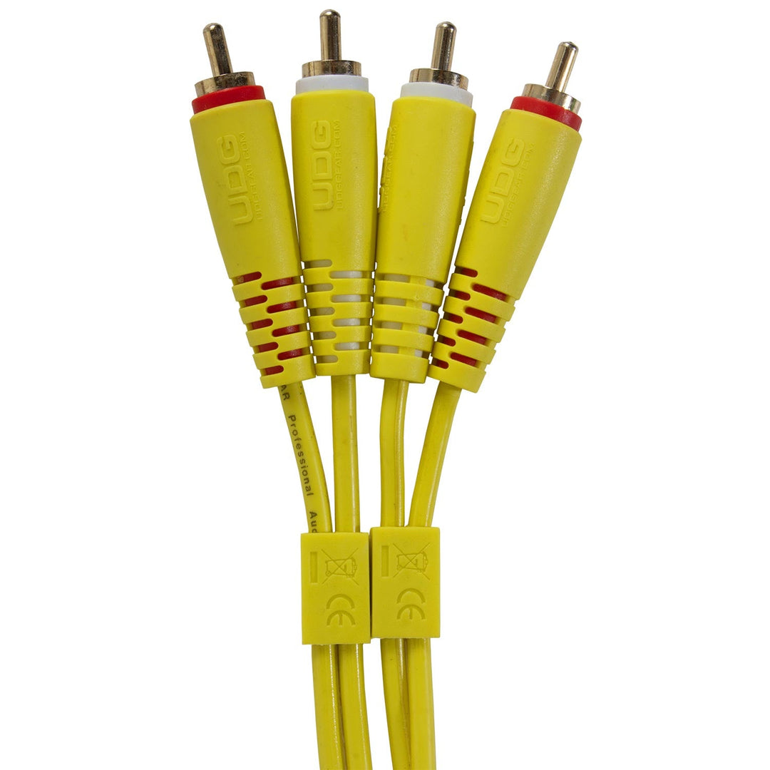 UDG Ultimate Audio Cable Set RCA - RCA Gelb Straight 1,5 m