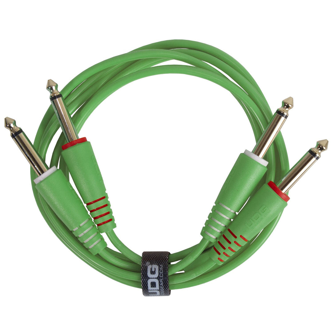 UDG Ultimate Audio Cable Set 1/4'' Jack-1/4'' Jack Grün Gerade 3m