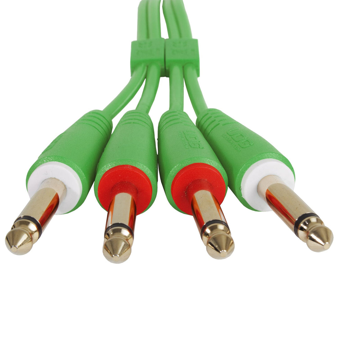 UDG Ultimate Audio Cable Set 1/4'' Jack-1/4'' Jack Grün Gerade 3m