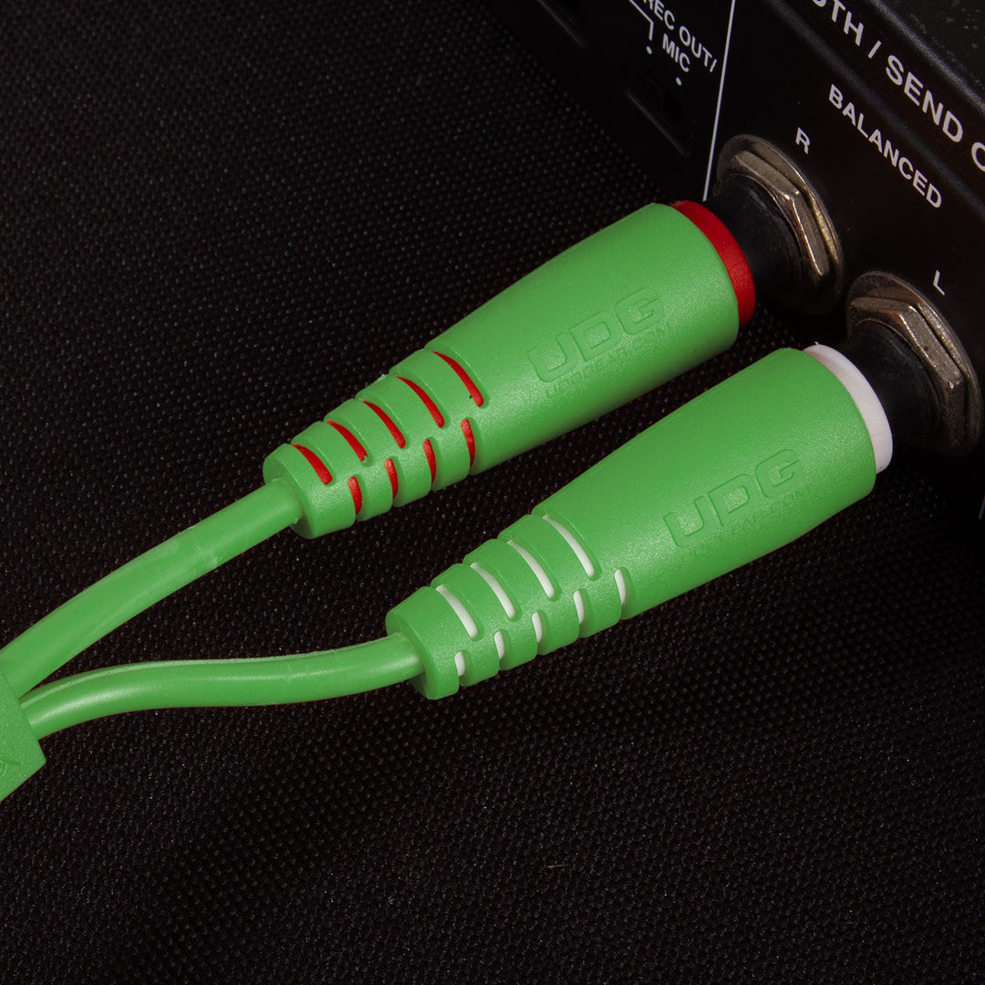 UDG Ultimate Audio Cable Set 1/4'' Jack-1/4'' Jack Grün Gerade 3m