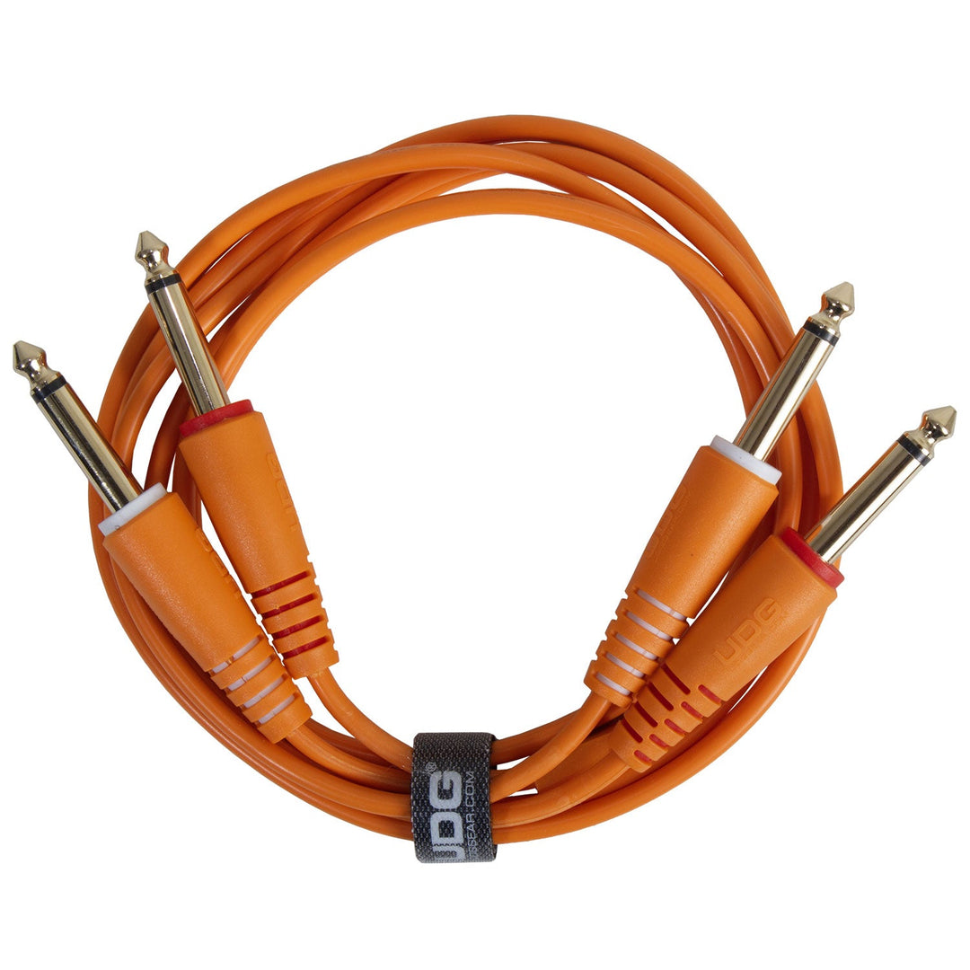 UDG Ultimate Audio Cable Set 1/4'' Jack-1/4'' Jack Orange Gerade 1,5m
