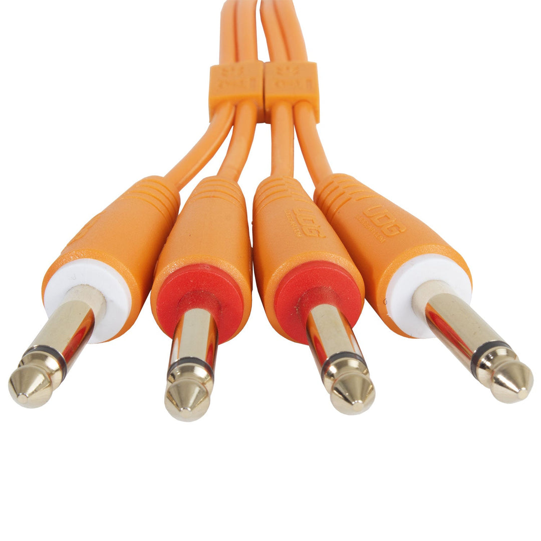 UDG Ultimate Audio Cable Set 1/4'' Jack-1/4'' Jack Orange Gerade 3m