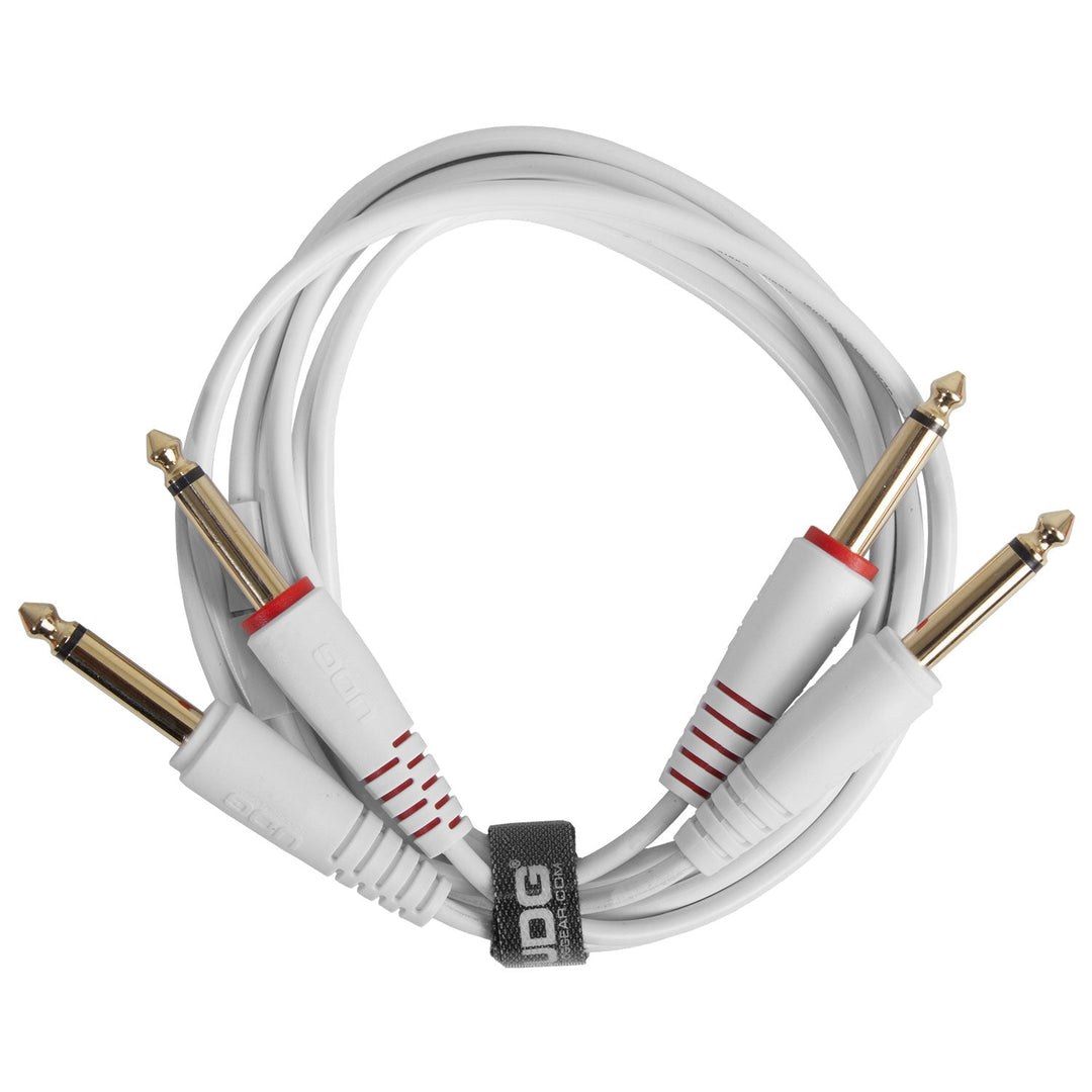 UDG Ultimate Audio Cable Set 1/4'' Jack-1/4'' Jack Weiß Gerade 3m