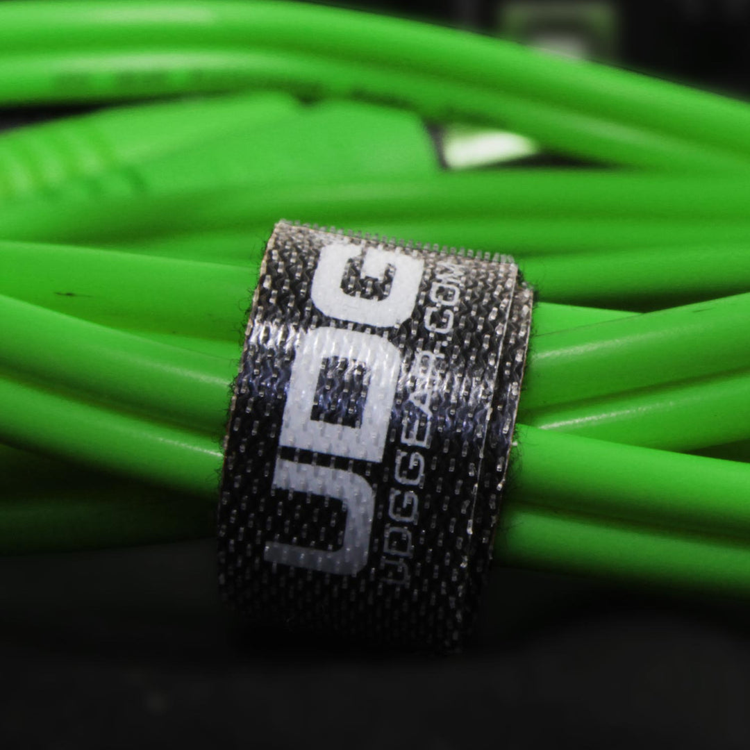UDG Ultimate Audio Cable Set RCA Straight-RCA Angled Grün 3 m