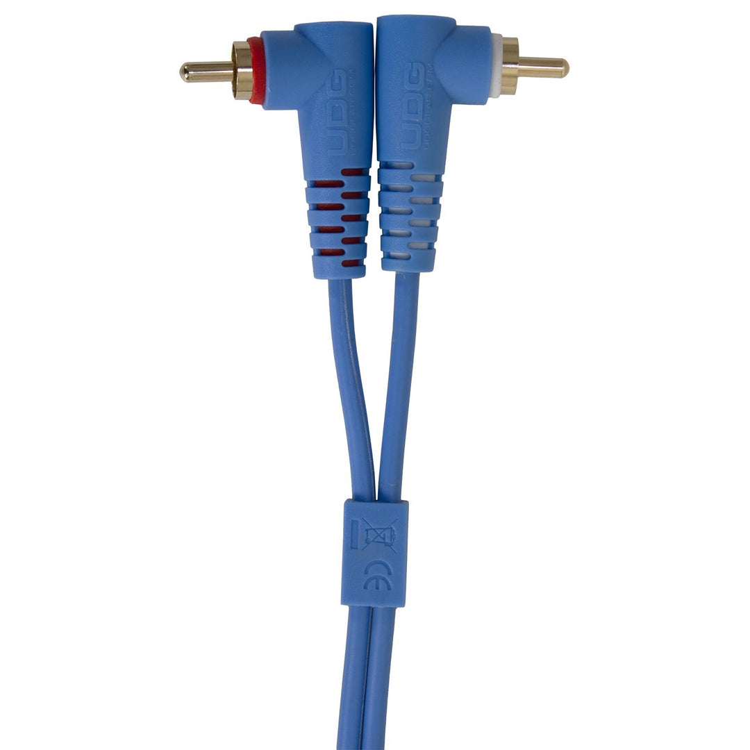 UDG Ultimate Audio Cable Set RCA Straight-RCA Angled Blau 3 m