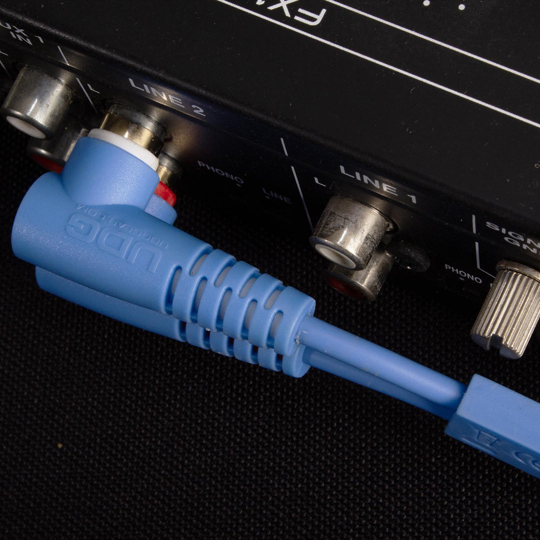 UDG Ultimate Audio Cable Set RCA Straight-RCA Angled Blau 3 m