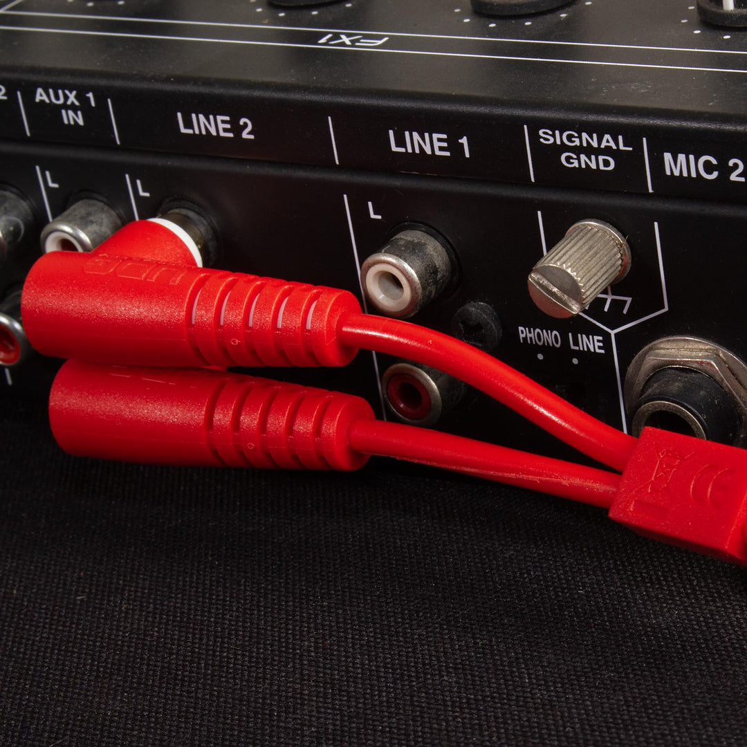 UDG Ultimate Audio Cable Set RCA Straight-RCA Angled Rot 3 m