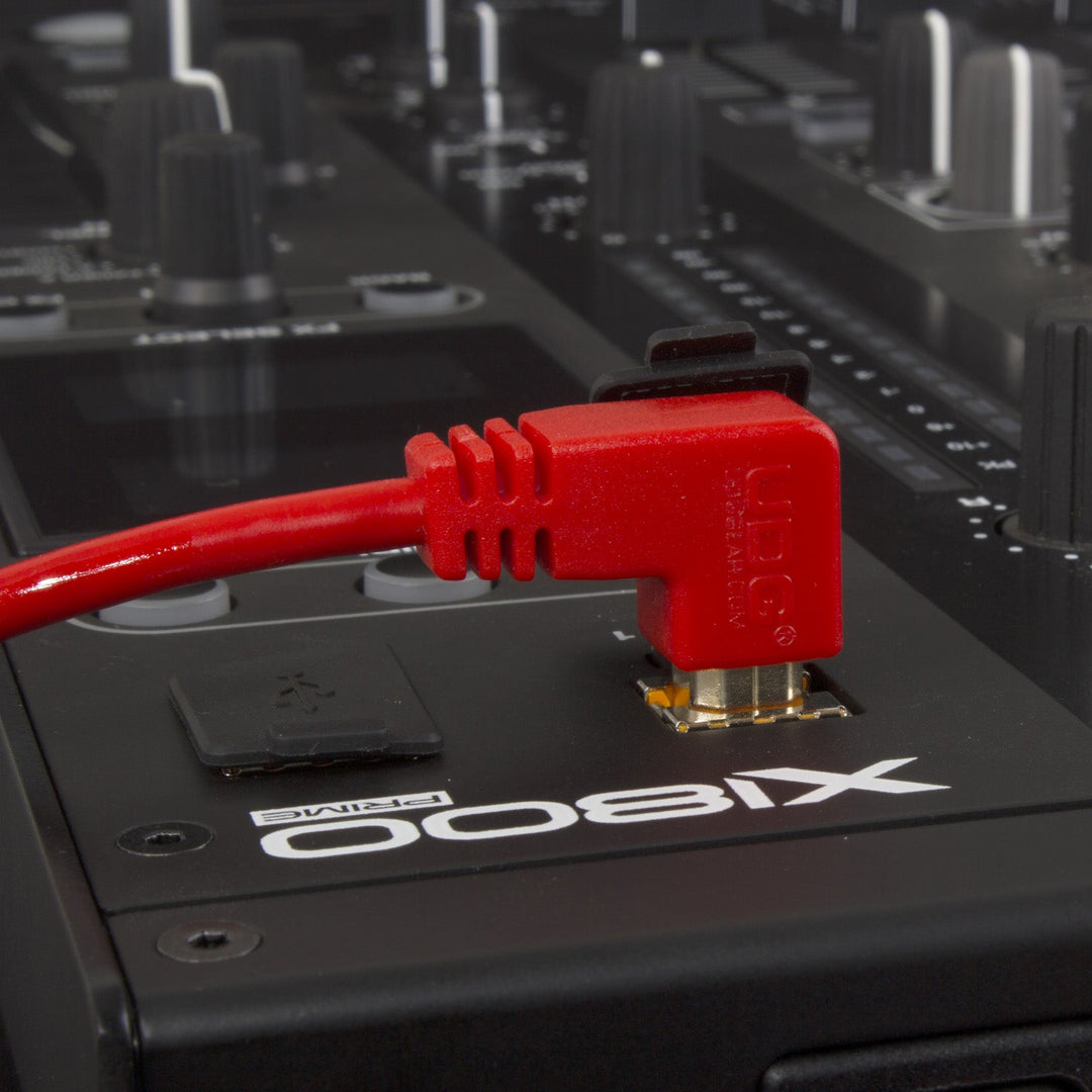 UDG Ultimate Audio Kabel USB 2.0 A-B Rot Winklig 2m
