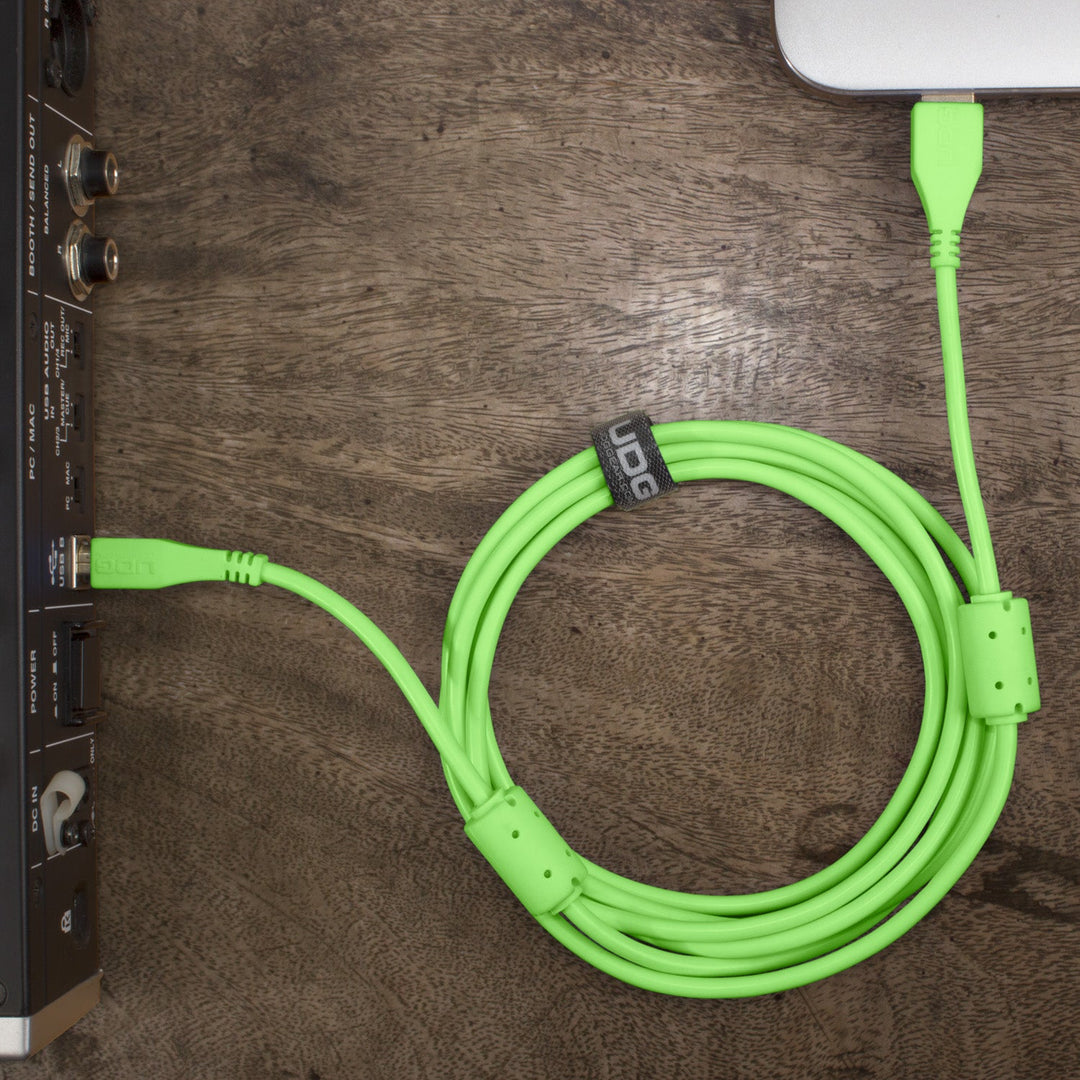 UDG Ultimate Audio Cable USB 2.0 A-B Grün Gerade 3m