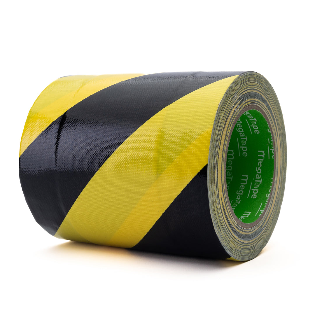 950 Tunnel tape 150 mm x 25 m. Sort/Gul