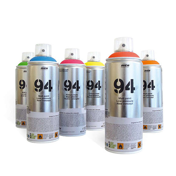 UV spraypaint 6 x 400 ml.