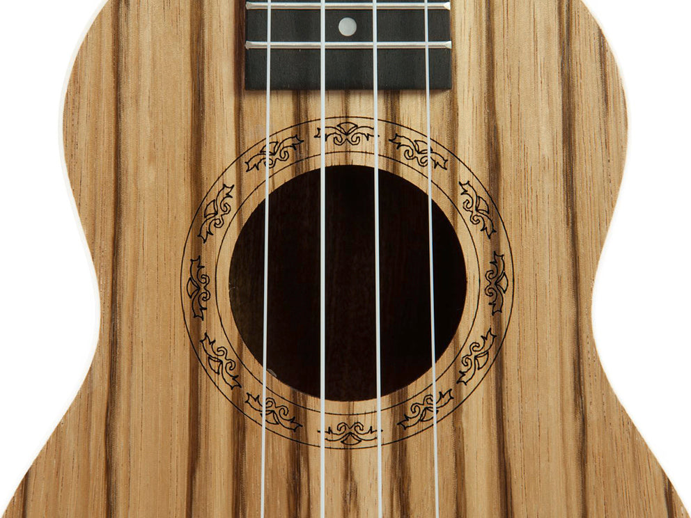 DiMavery UK-400 Ukulele, Soprano, Zebrawood.