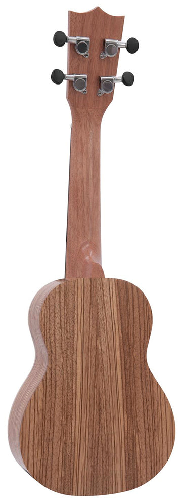 DiMavery UK-400 Ukulele, Soprano, Zebrawood.