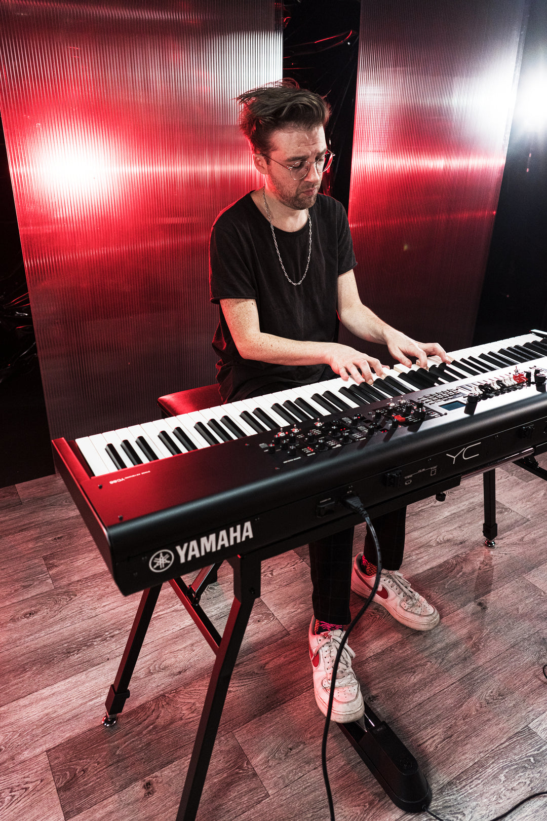 Yamaha YC88 Digital Stage Keyboards (Natural Wood)