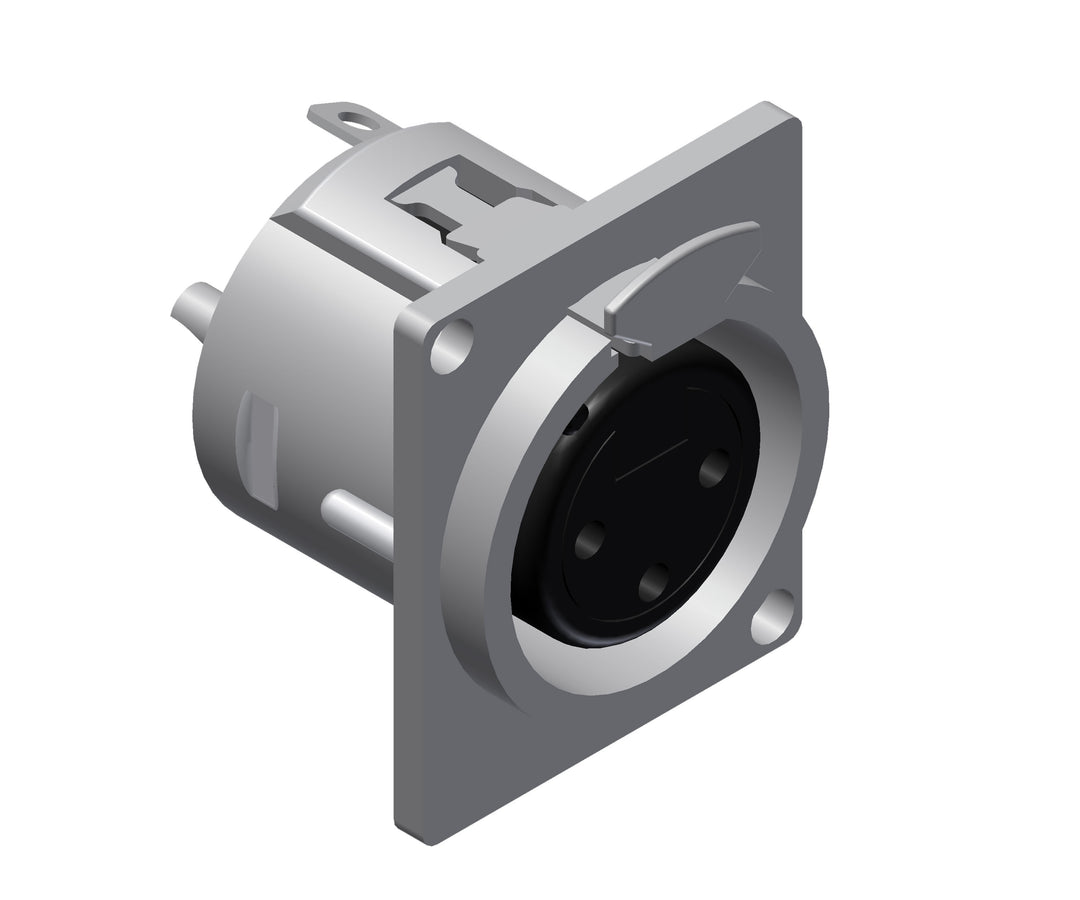 XLR Einbaubuchse 3-polig weiblich D-Serie