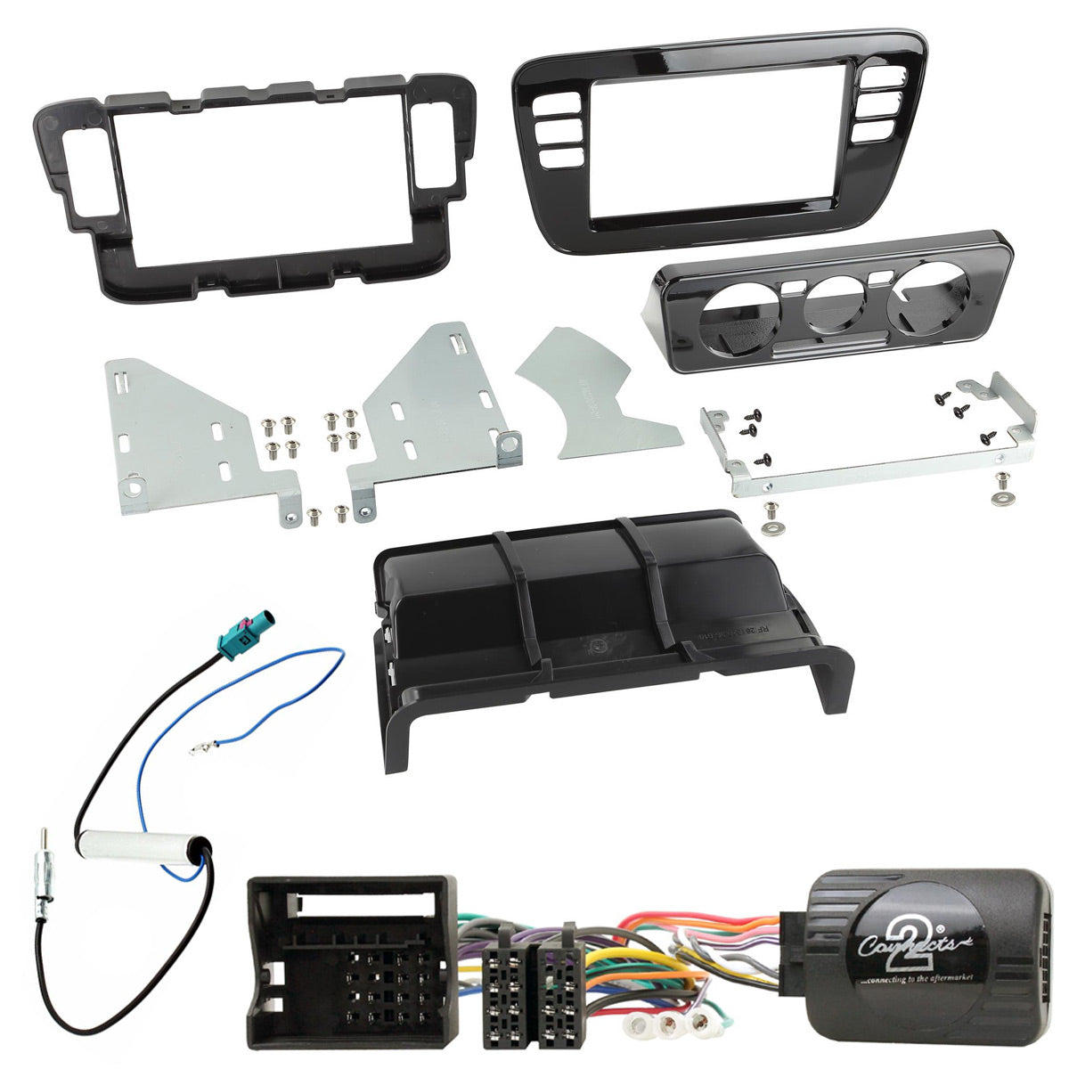 Mounting kit for Mii, Citigo and Up - Gloss Black