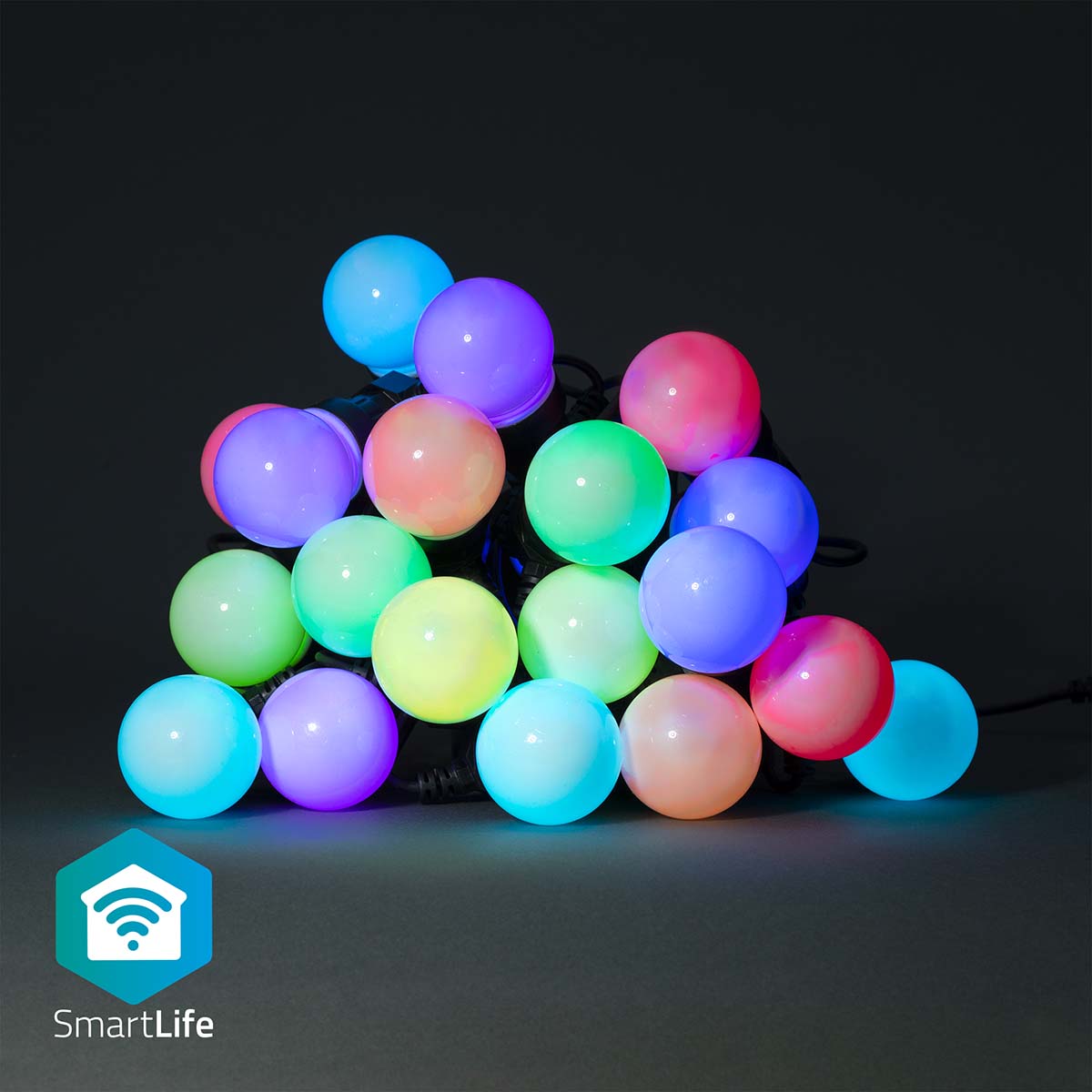 SmartLife Dekorative Lichterkette m. 20 LED Birnen