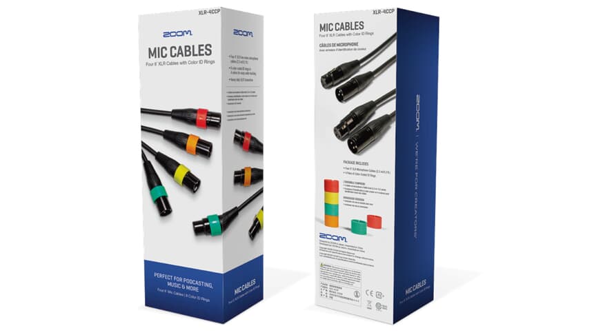 Zoom XLR-4C/CP XLR-Kabel mit Farbringen