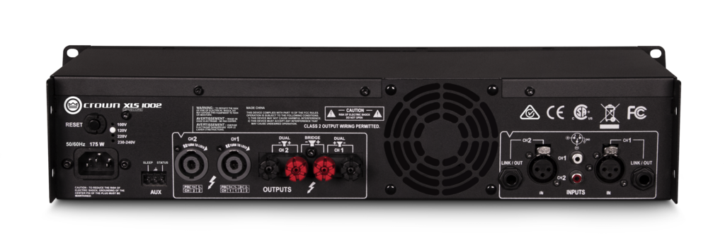 Crown XLS1002 - 2-Kanal Verstärker 2x350W @ 4Ω mit DSP