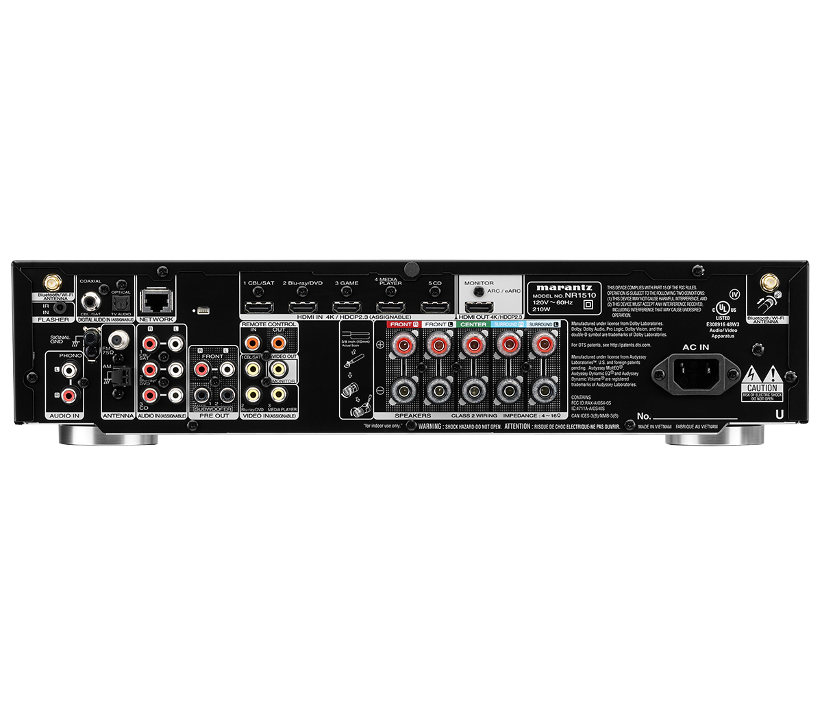 Marantz NR1510/N1B 5.2 Surround Receiver (Schwarz)