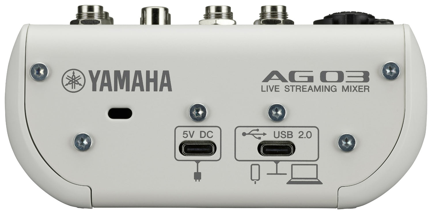 Yamaha AG03 MkII Live Streaming Bundle (White)