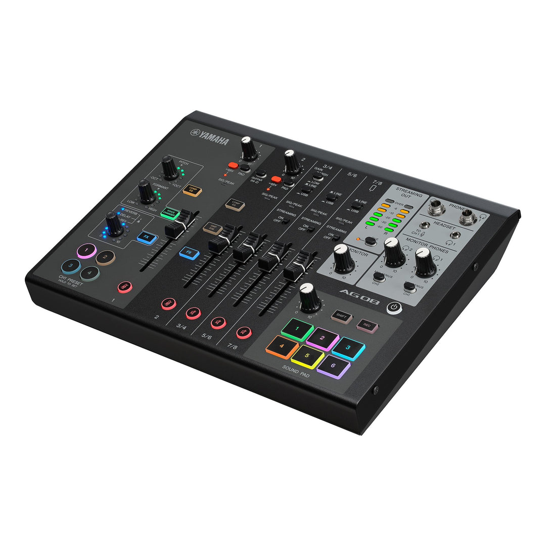 Yamaha AG08 - Live Streaming Mixer (Schwarz)