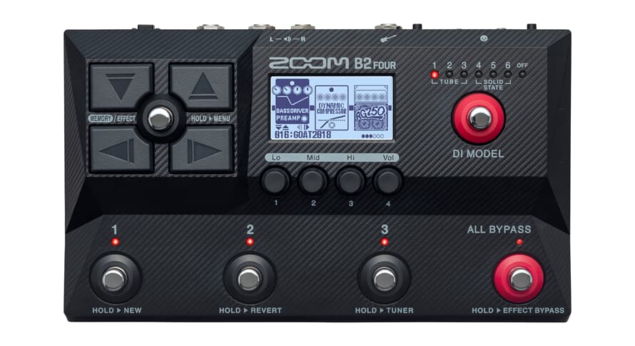 Zoom B2 FOUR Bass Multieffekt