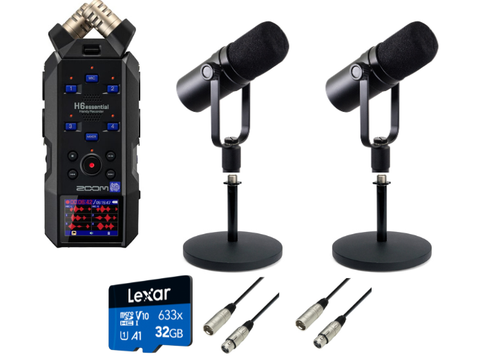 Zoom H6e Essential Podcast Paket (2 Personen)