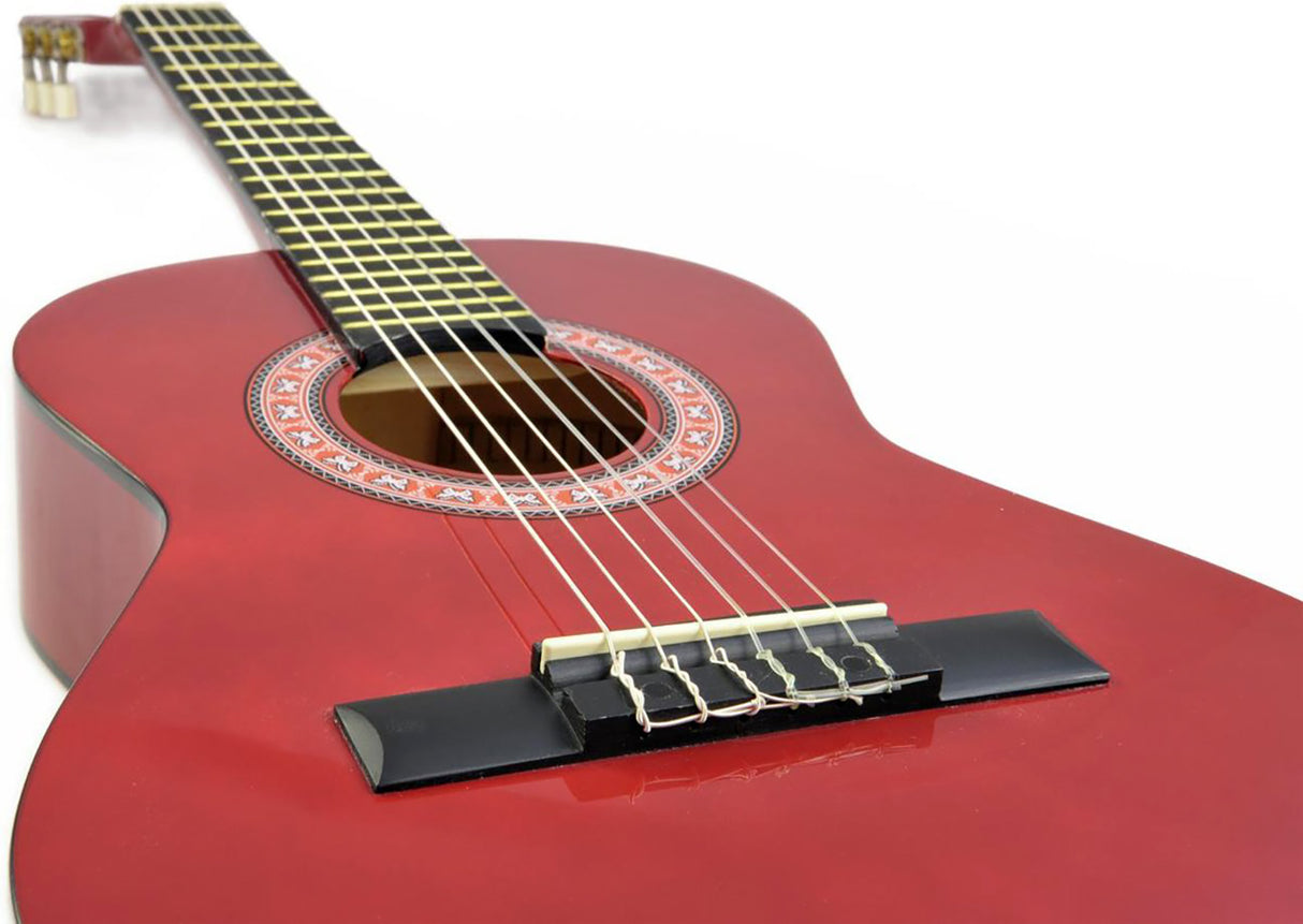 DiMavery AC-303 Classical Guitar 1/2, red