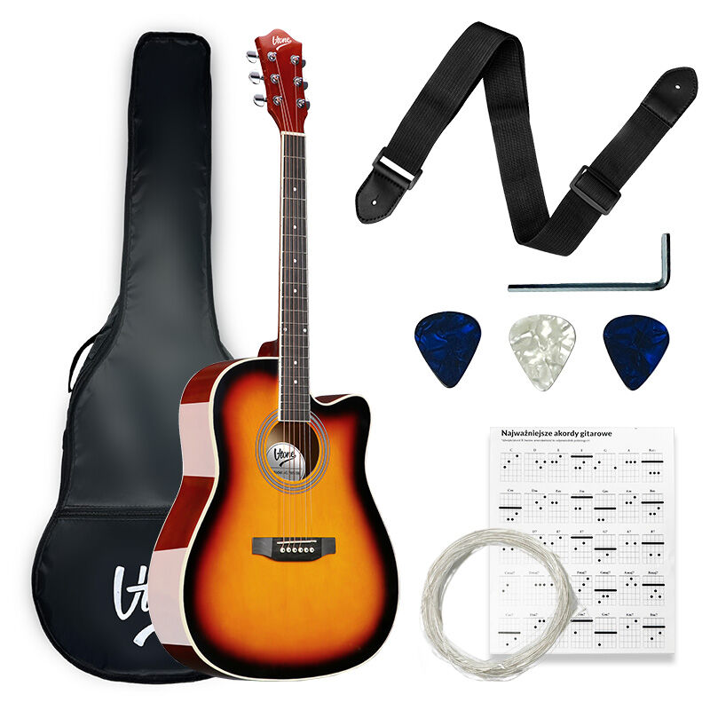V-TONE AG TWO SB Akustische Gitarren für Einsteiger, Sunburst