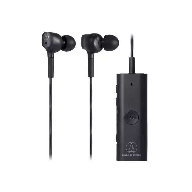 Audio-Technica ATH-ANC100BTBK Wireless Active Noise Cancelling In-Ear headphones (Black)