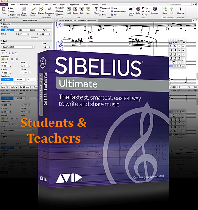 Sibelius Ultim Dauerlizenz EDU Student/Teacher mit PS