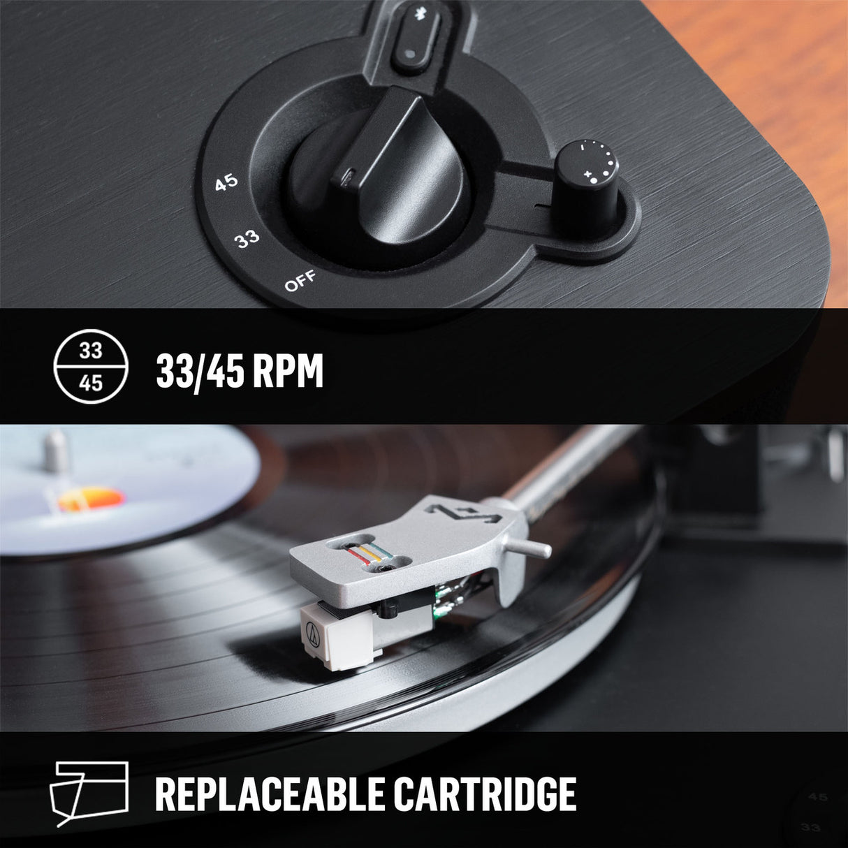 House of Marley Stir It Up Bluetooth Turntable (Black)