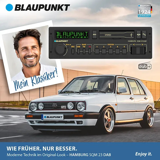 Blaupunkt Hamburg SQM 23 DAB Car radio w. DAB+ and Bluetooth