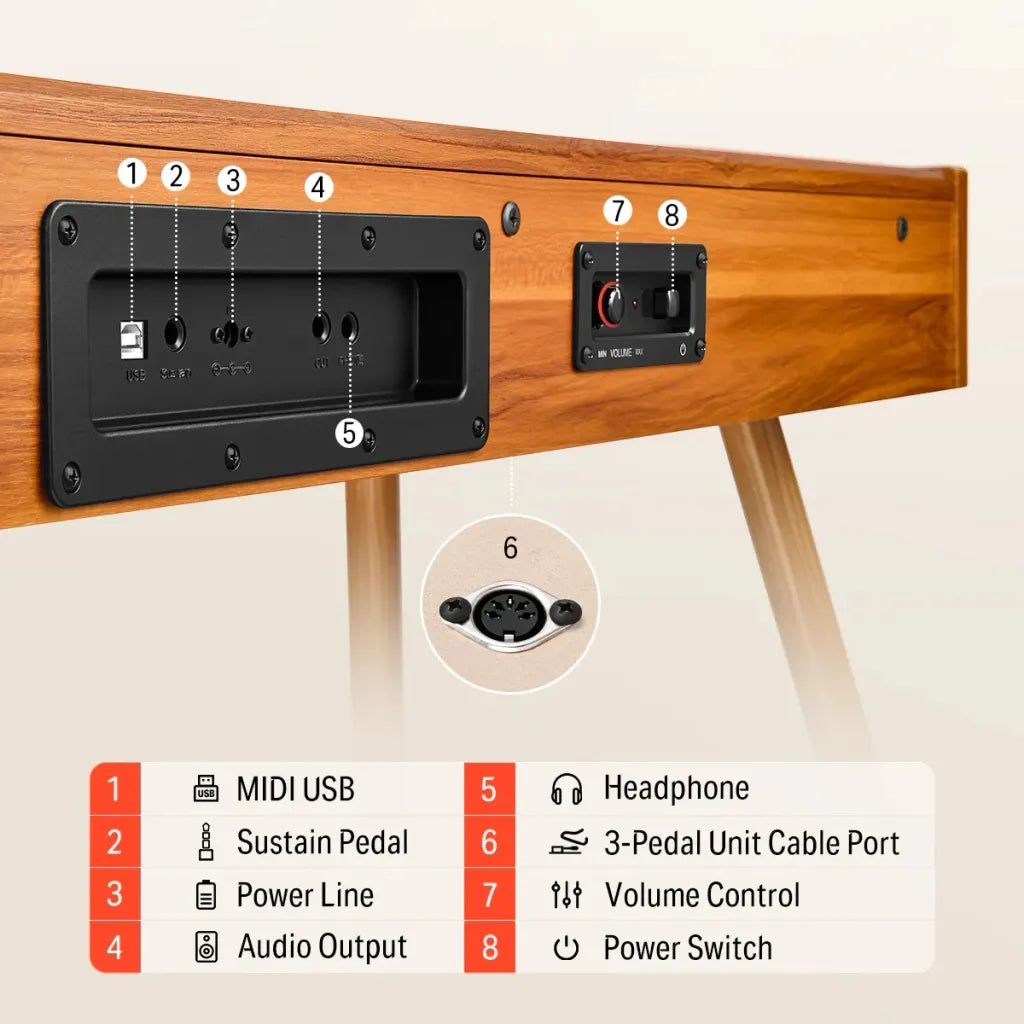 Donner DDP-80 E-Piano Holz