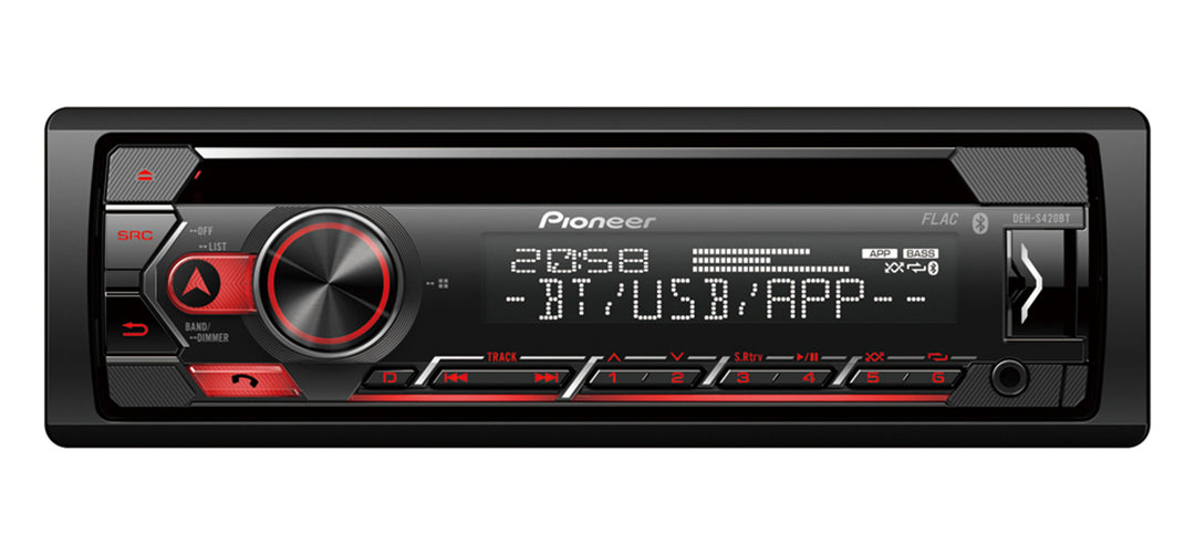Pioneer DEH-S420BT 1-DIN Autoradio m. CD, Bluetooth und USB