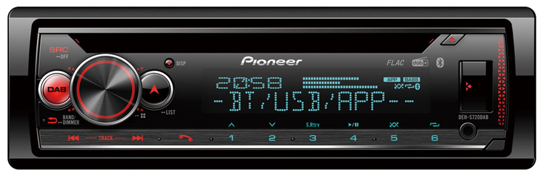 Pioneer DEH-S720DAB Autoradio m. Bluetooth, DAB+ Radio