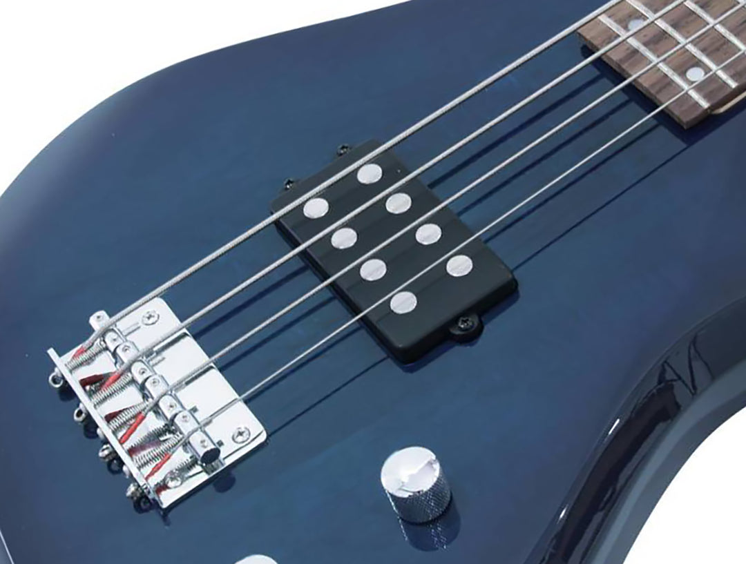 DiMavery SB-201 E-Bass (Blau Burst)