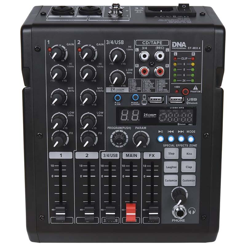 DNA EF-MIX 4, 4-Kanal-Mixer mit Bluetooth