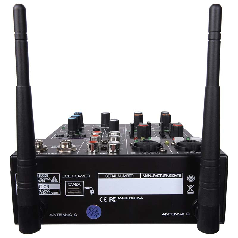 DNA MIXMIC 2 lydmixer USB Bluetooth + trådløst mikrofonsæt