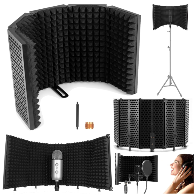 mikrofone-Reflexionsfilter für Studio und podcast