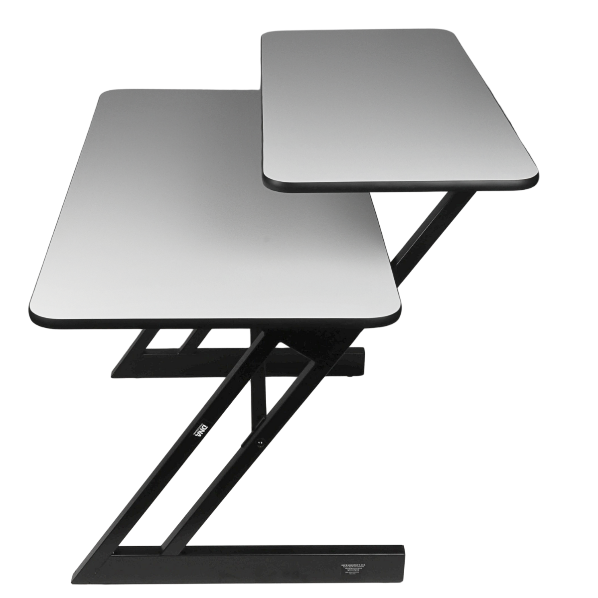 Studiotisch mit Regalen und Auszug für keyboard (120 cm)