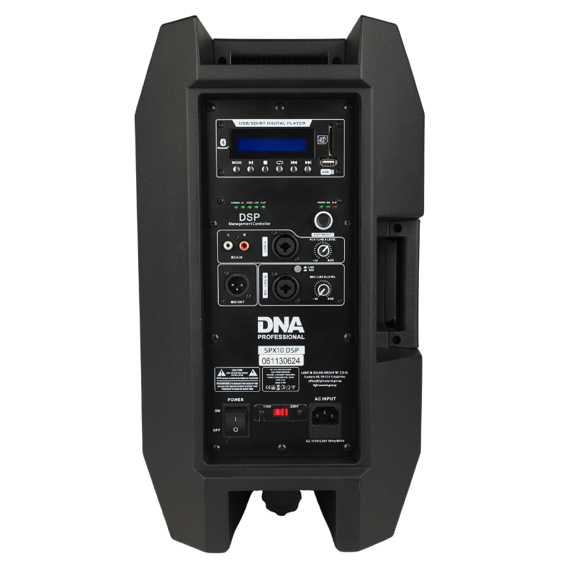 DNA SPX10 DSP aktives Lautsprechergehäuse 10" 250W