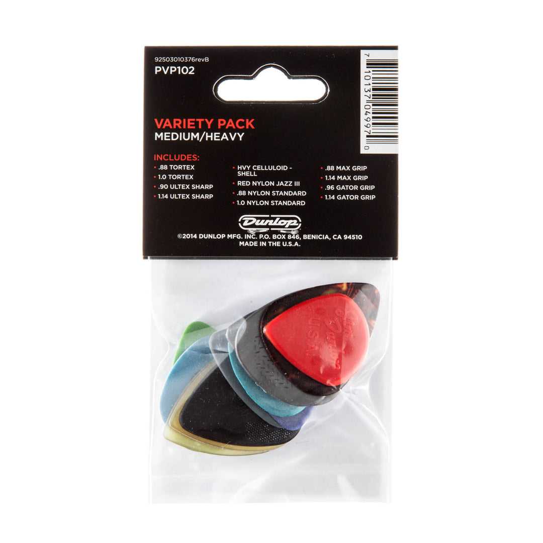 Dunlop 12-PVP102 Plektren 12 Stk. (Medium/Heavy)