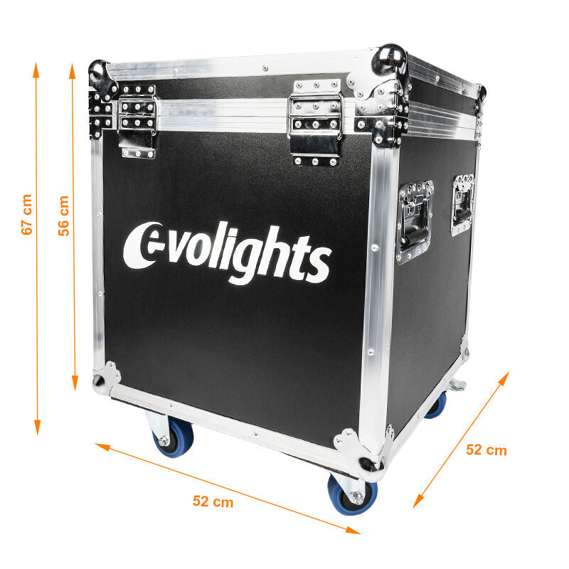 Flightcase für 2 x Evolights Lumeno