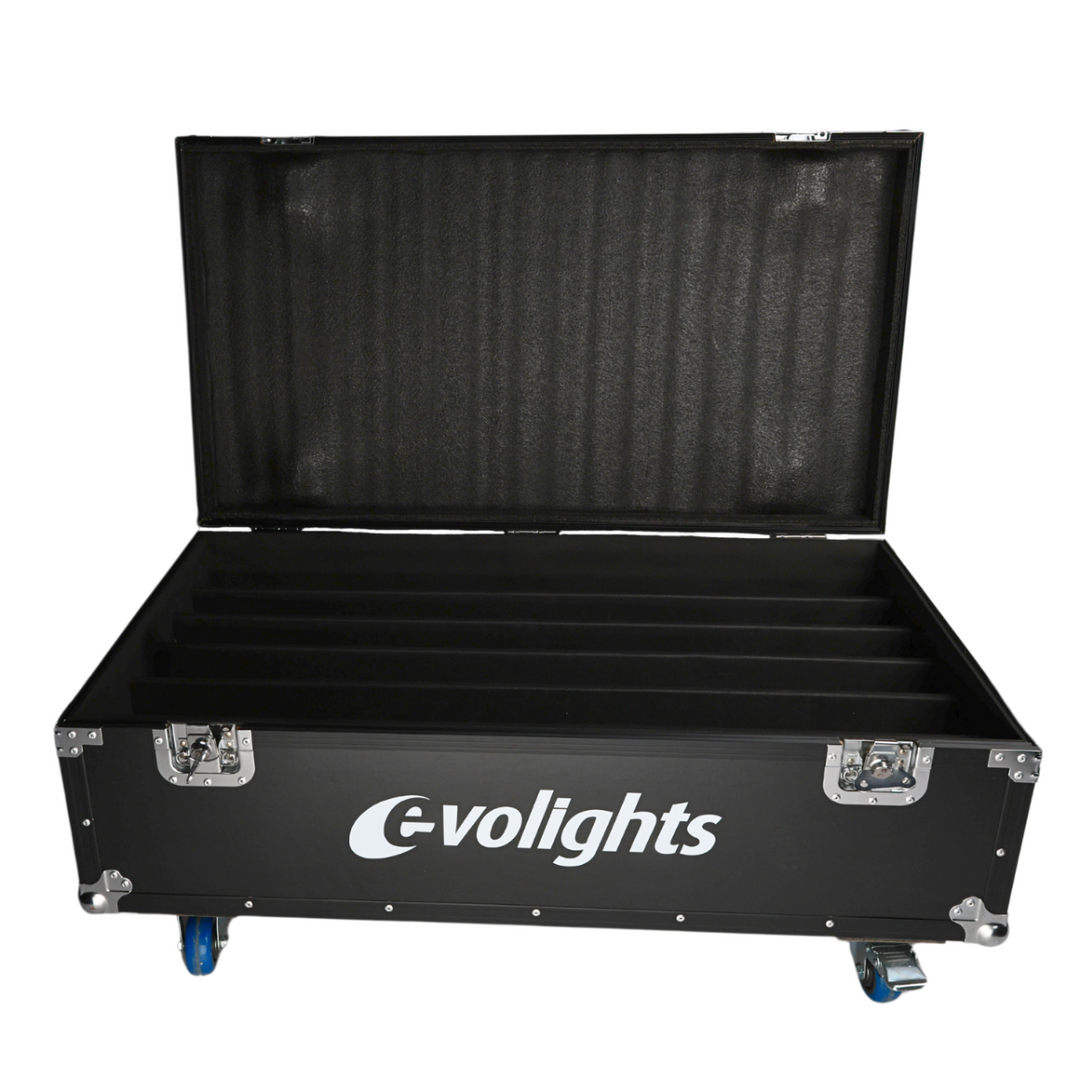 Flightcase für 6 Evolights Pixel Bar 18x10W RGBW