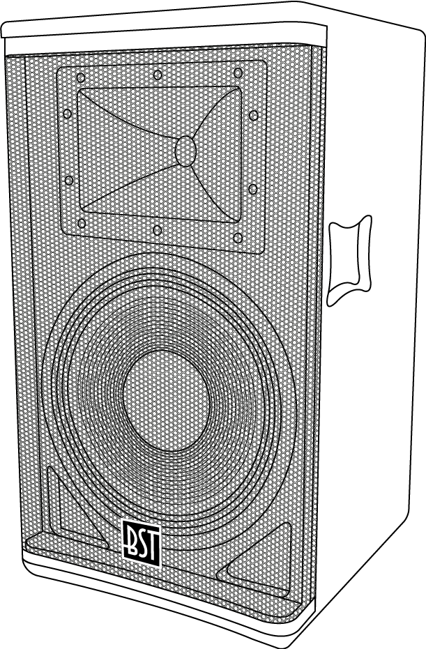 BST SA15DSP 15" 600 Watt Active Speaker