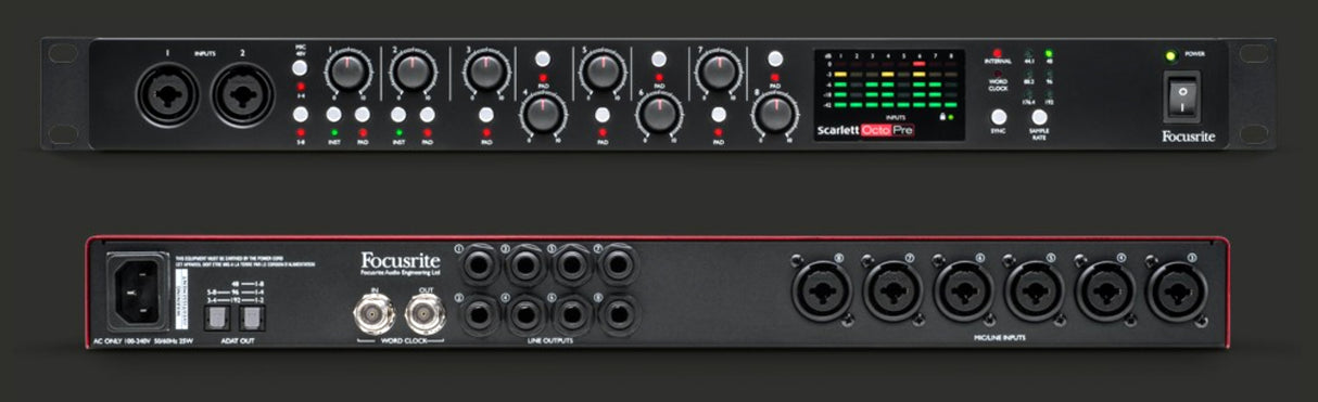 Focusrite Scarlett Octopre Mikrofon Preamp